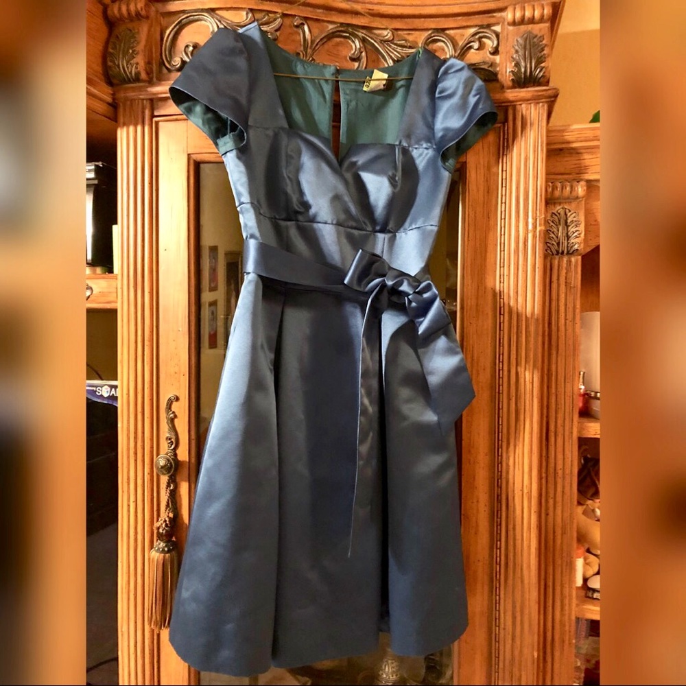 Blue cocktail dress